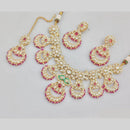 JCM Gold Plated Kundan Stone Neckalce Set