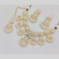 JCM Gold Plated Kundan Stone Neckalce Set