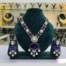 JCM Gold Plated Crystal Stone Necklace Set