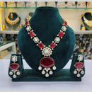 JCM Gold Plated Crystal Stone Necklace Set