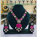 JCM Gold Plated Crystal Stone Necklace Set
