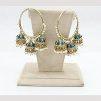 Jcm Jewellery  Crystal Stone & Pearl Jhumki Earrings
