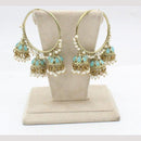 Jcm Jewellery  Crystal Stone & Pearl Jhumki Earrings