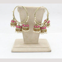 Jcm Jewellery  Crystal Stone & Pearl Jhumki Earrings