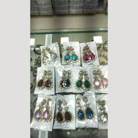 JCM Jewellery Shimmering Crystal Dangler Earrings