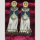 JCM Jewellery Ethnic Gold Plated Kundan and Pearl Dangler Earrings