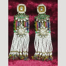 JCM Jewellery Ethnic Gold Plated Kundan and Pearl Dangler Earrings