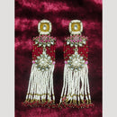 JCM Jewellery Ethnic Gold Plated Kundan and Pearl Dangler Earrings