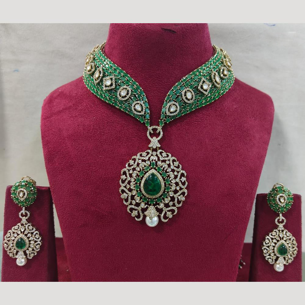 JCM Premium AD and Sparkling Austrian Stone Necklace Set