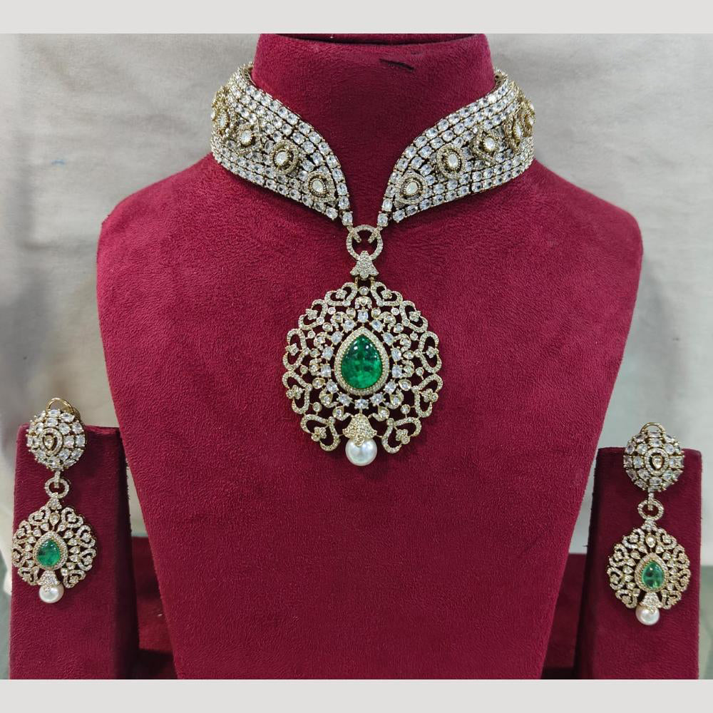 JCM Premium AD and Sparkling Austrian Stone Necklace Set