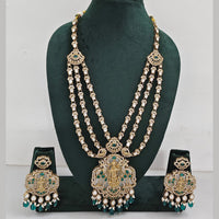 JCM  Luxurious Gold Plated Crystal And Austrian Stone Temple Necklace Set