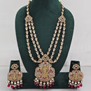 JCM  Luxurious Gold Plated Crystal And Austrian Stone Temple Necklace Set