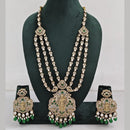 JCM  Luxurious Gold Plated Crystal And Austrian Stone Temple Necklace Set
