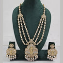 JCM  Luxurious Gold Plated Crystal And Austrian Stone Temple Necklace Set