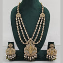 JCM  Luxurious Gold Plated Crystal And Austrian Stone Temple Necklace Set