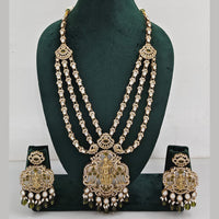 JCM  Luxurious Gold Plated Crystal And Austrian Stone Temple Necklace Set