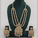JCM  Luxurious Gold Plated Crystal And Austrian Stone Temple Necklace Set