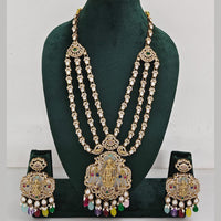 JCM  Luxurious Gold Plated Crystal And Austrian Stone Temple Necklace Set