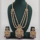 JCM  Luxurious Gold Plated Crystal And Austrian Stone Temple Necklace Set