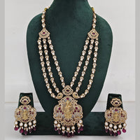 JCM  Luxurious Gold Plated Crystal And Austrian Stone Temple Necklace Set