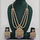 JCM  Luxurious Gold Plated Crystal And Austrian Stone Temple Necklace Set
