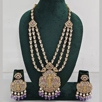 JCM  Luxurious Gold Plated Crystal And Austrian Stone Temple Necklace Set