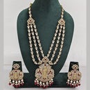 JCM  Luxurious Gold Plated Crystal And Austrian Stone Temple Necklace Set