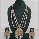 JCM Jewellery  Luxurious Gold Plated Crystal And Austrian Stone Temple Necklace Set 