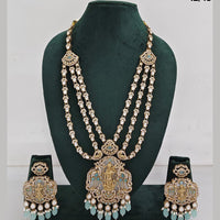 JCM Jewellery  Luxurious Gold Plated Crystal And Austrian Stone Temple Necklace Set 
