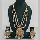 JCM  Luxurious Gold Plated Crystal And Austrian Stone Temple Necklace Set