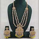 JCM  Luxurious Gold Plated Crystal And Austrian Stone Temple Necklace Set