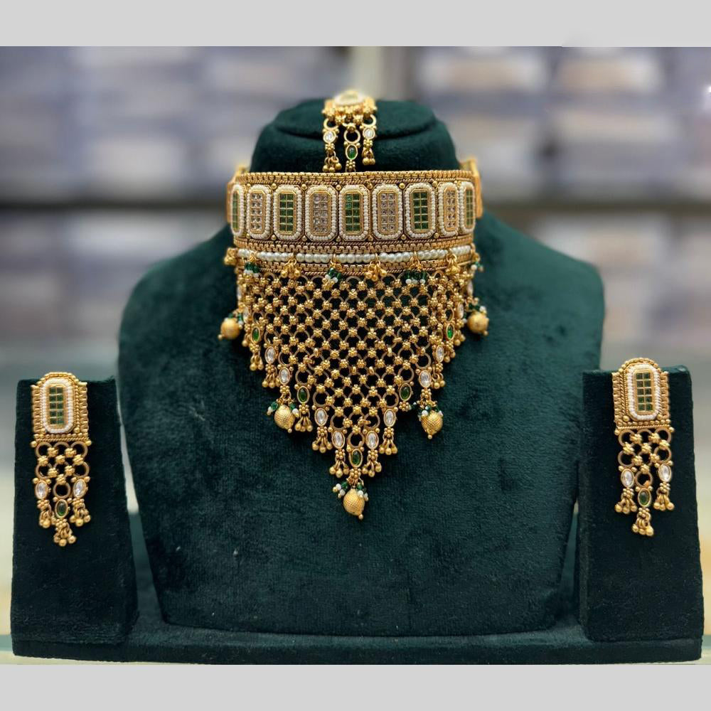 JCM Mughal Mirage Kundan Choker Necklace Set