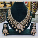 JCM Royal Gleam Tear Drop Kundan Necklace Set