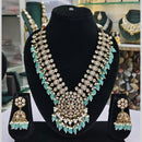 JCM Antique Kundan and Beads Necklace Set