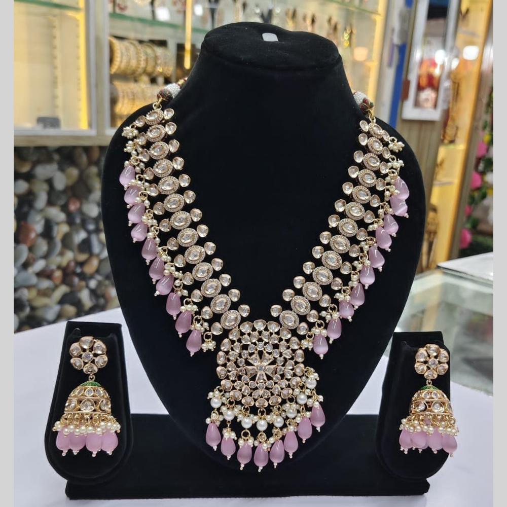 JCM Antique Kundan and Beads Necklace Set