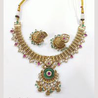 JCM Jewellery Classic Traditional Necklace Set with Polki Kundan and Pota Elegant Jewellery