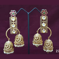 Neepa Jewells Copper Gold Jhumki Earrings