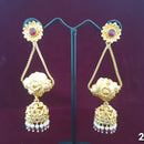 Neepa Jewells Copper Gold Jhumki Earrings