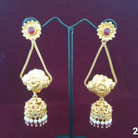 Neepa Jewells Copper Gold Jhumki Earrings