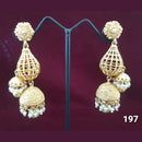 Neepa Jewells Copper Gold Jhumki Earrings