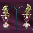 Neepa Jewells Copper Gold Jhumki Earrings