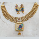 Neepa Jewells Copper Gold Necklace Set