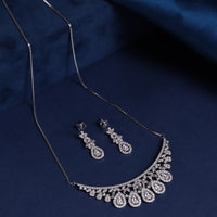 AllWell Jewellery Royal Dew Drop 925 Sterling Silver Necklace Set