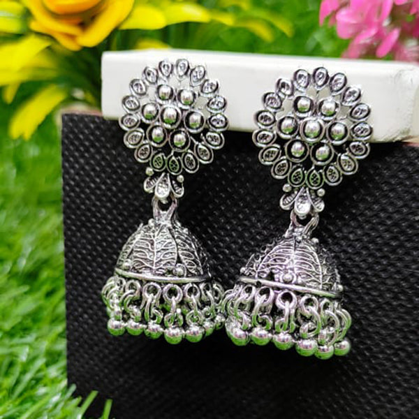 Ashapura Art Oxidised Plated Jhumki earrings