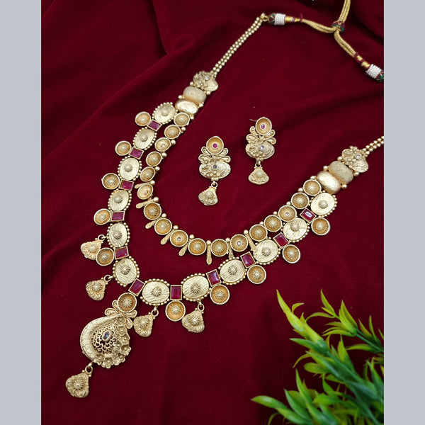 JCM Gold Plated Long Necklace Set