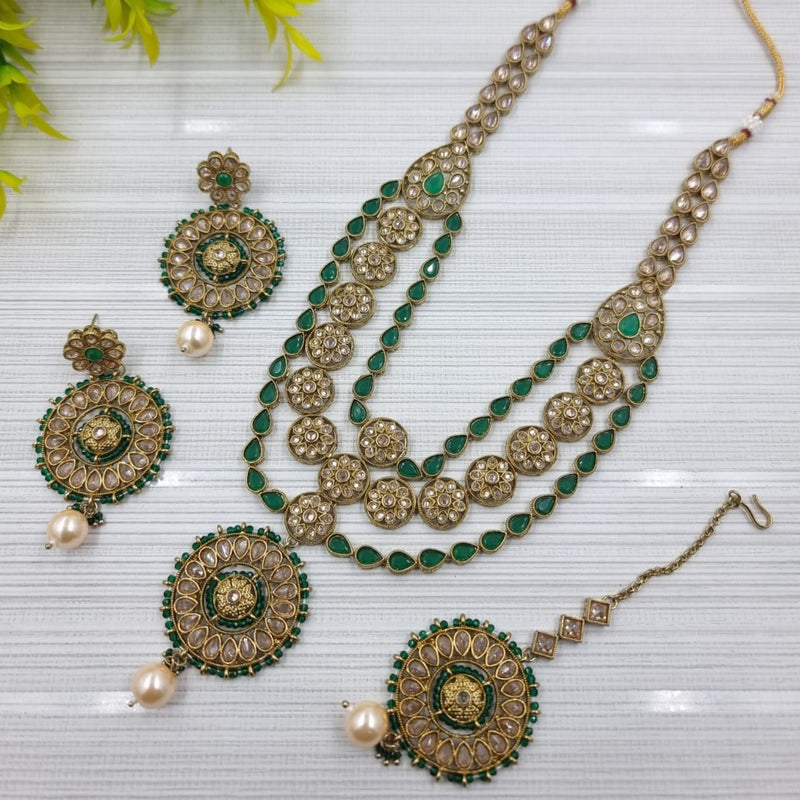 JCM Gold Plated Long Necklace Set