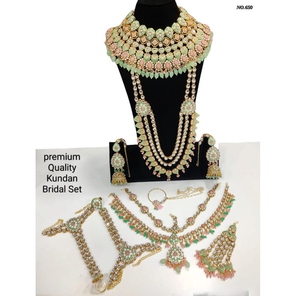 JCM  Gold Plated Kundan Bridal Set
