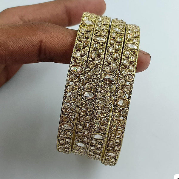 Jcm Gold Plated Crystal Stone Bangle Set