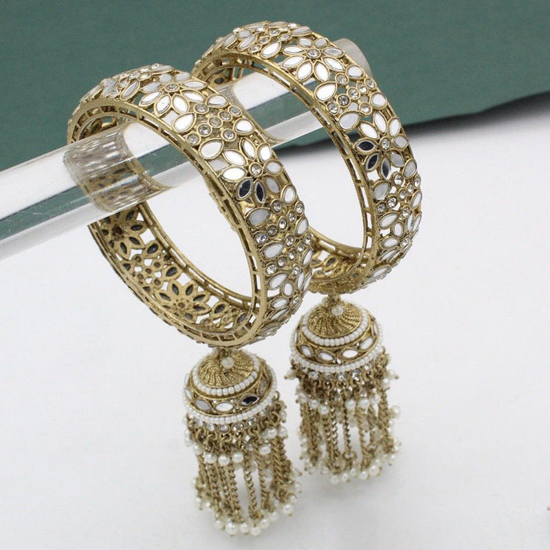 JCM Gold Plated Crystal Stone Bangle Set