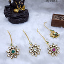 JCM Gold Plated Kundan  Stone Maangtikka